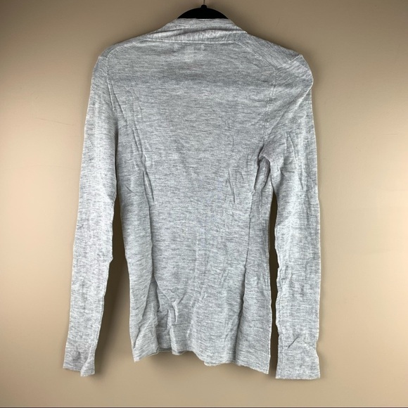 BANANA Republic Grey Italian Yarn Cardigan Medium - Picture 2 of 10